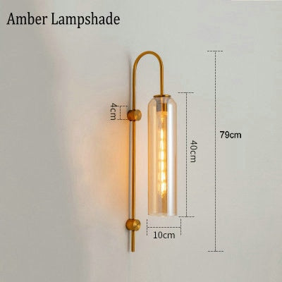 amber lampshade view