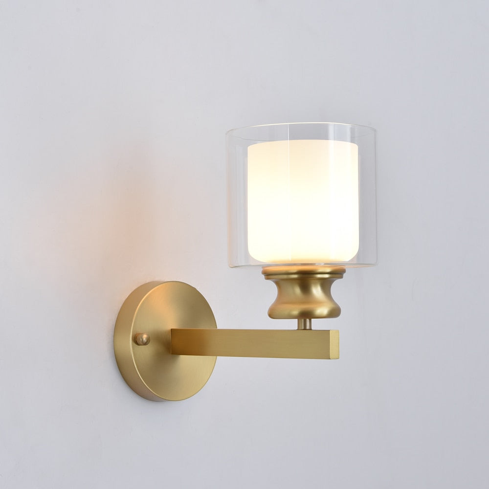 Gold wall lamp