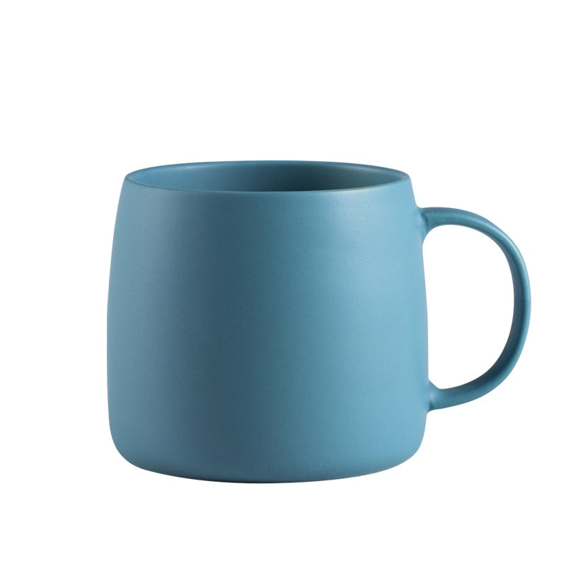 blue mug for coffee