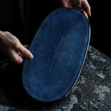 unique blue plate