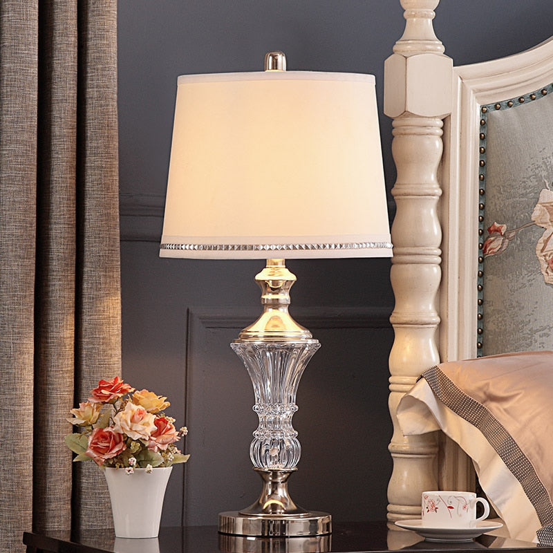 gold crystal table lamp