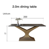 2.0m dining table view