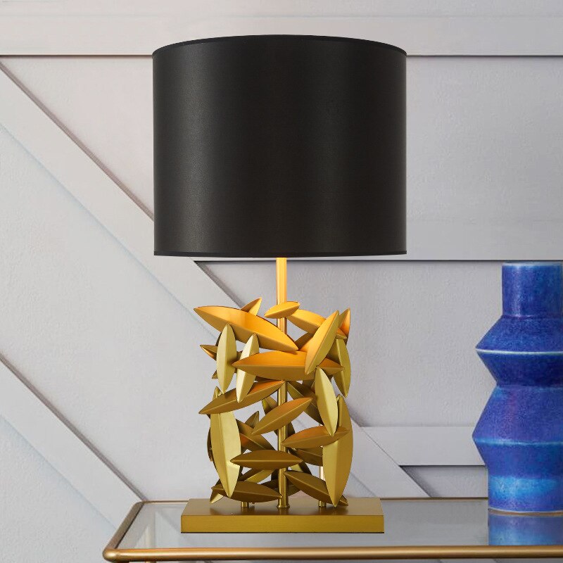 gold leaf table lamp