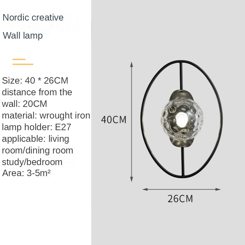 size view of lamp