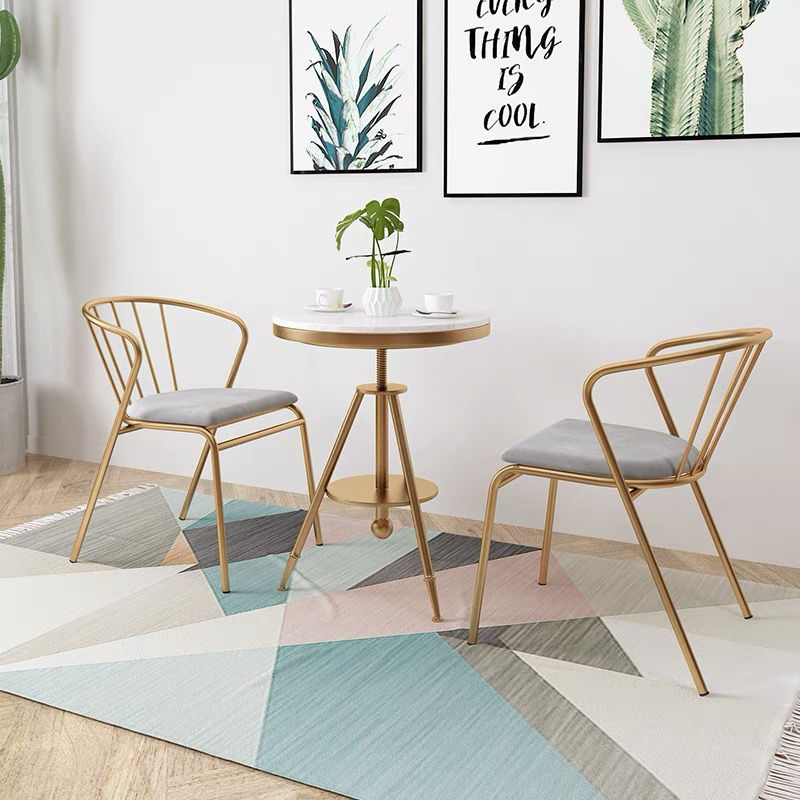 coffee table with chairs