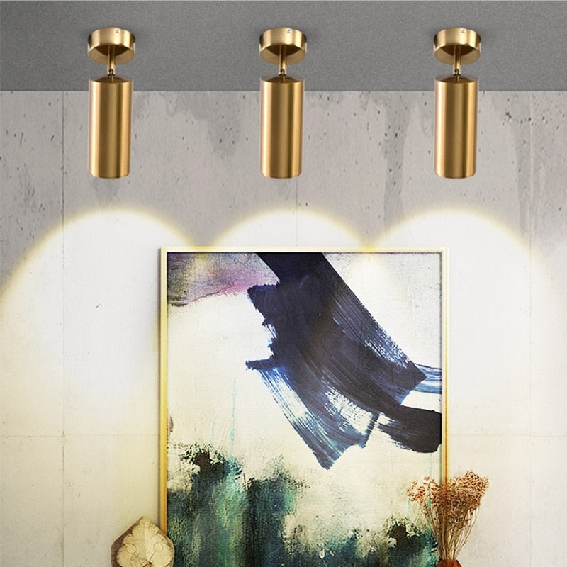 Brass wall lamp