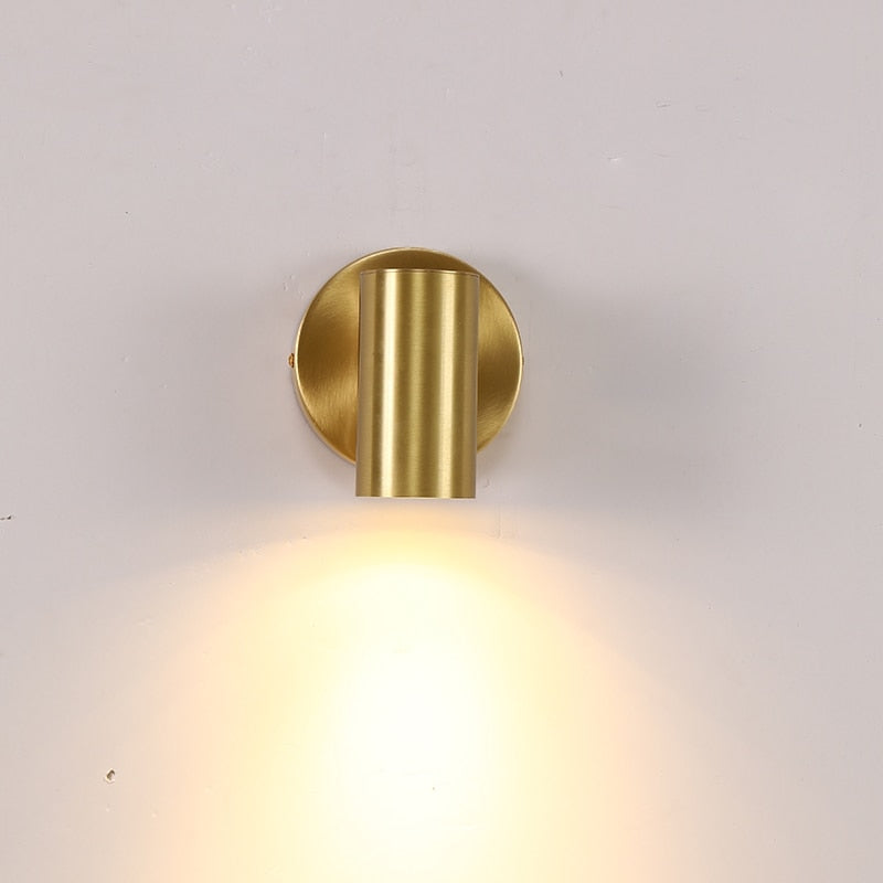 Brass wall lamp