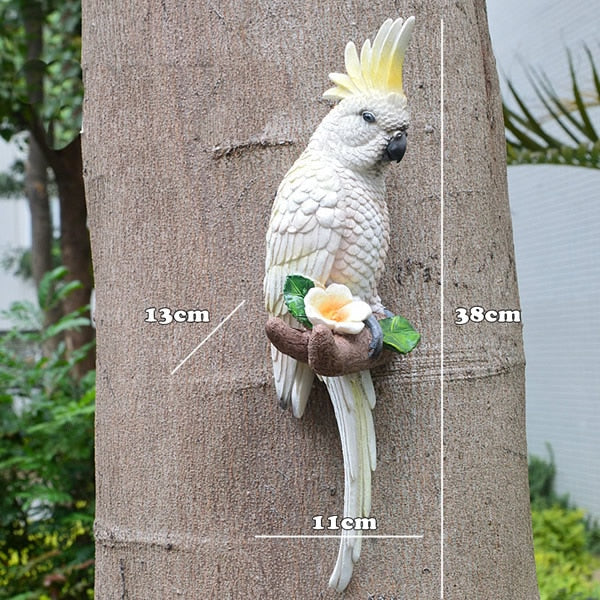 outdoor garden bird statues 