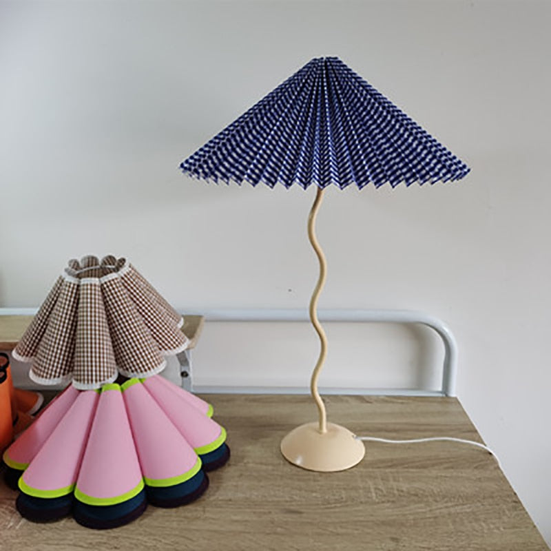 pleated table lamp