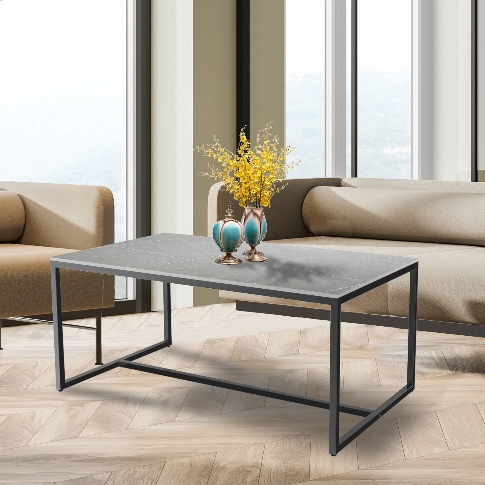 dark grey coffee table