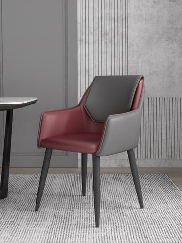 Grey fabric dining chairs