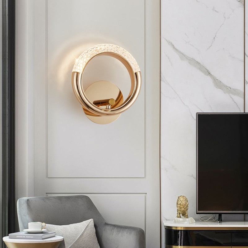 Round LED wall lights