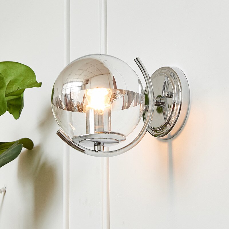 Modern glass wall lights