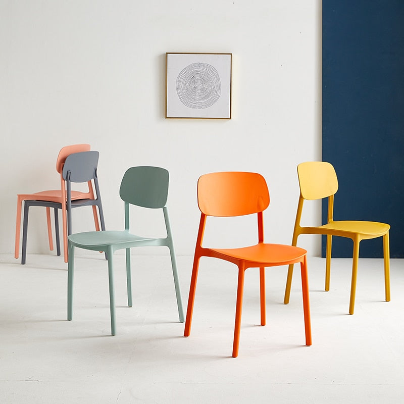 Plastic dining chairs