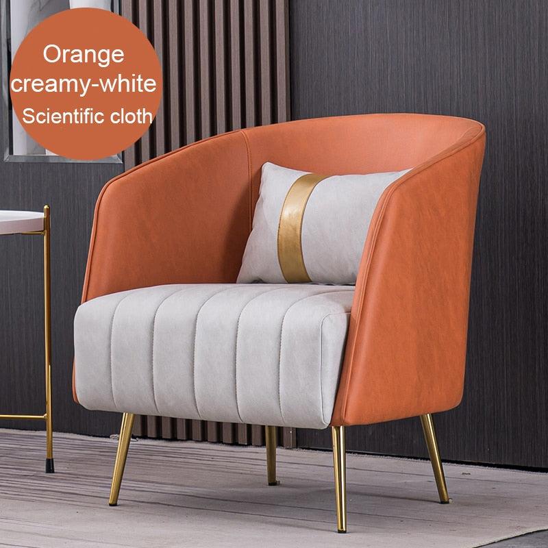 orange and white color view