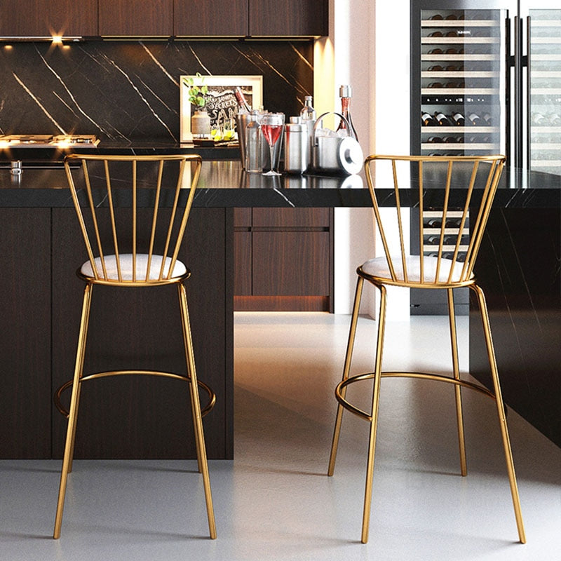 Kitchen stools with backs