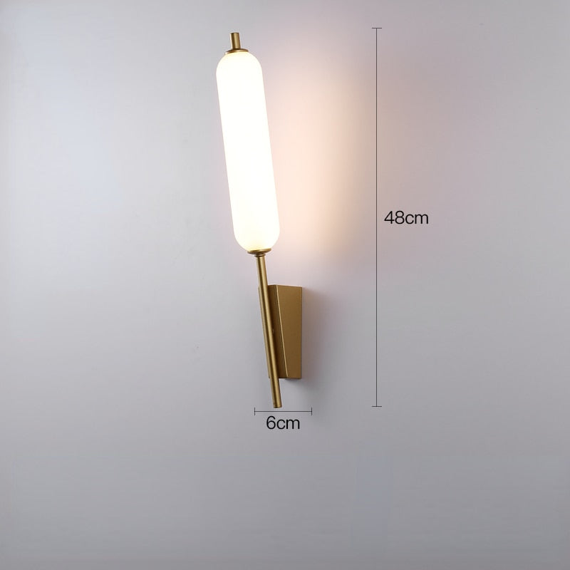 size view of sconce