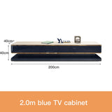 blue tv cabinet