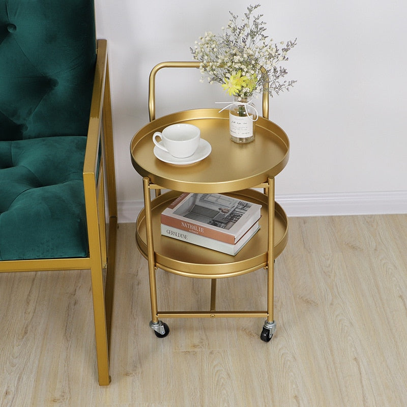 round metal coffee table