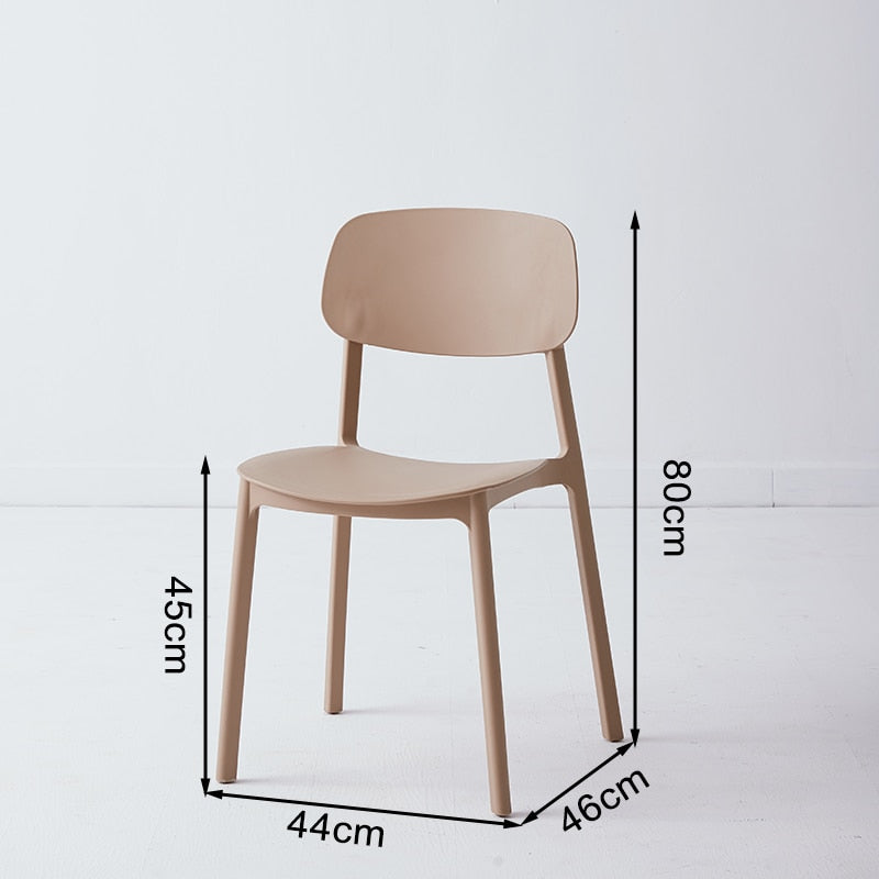 Plastic dining chairs