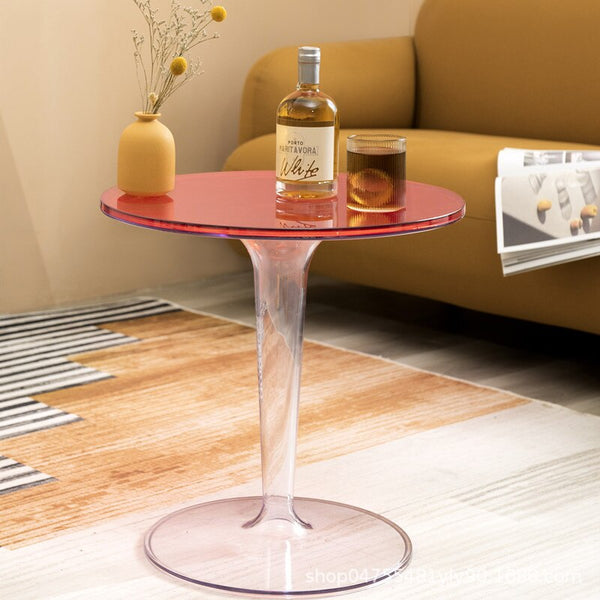 Transparent small coffee table