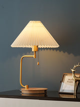 pleated table lamp