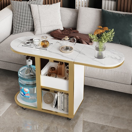 narrow coffee table with storage