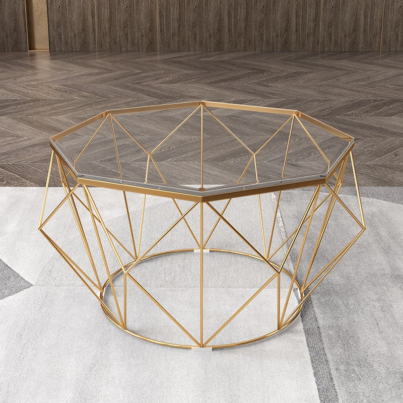 round glass top coffee table