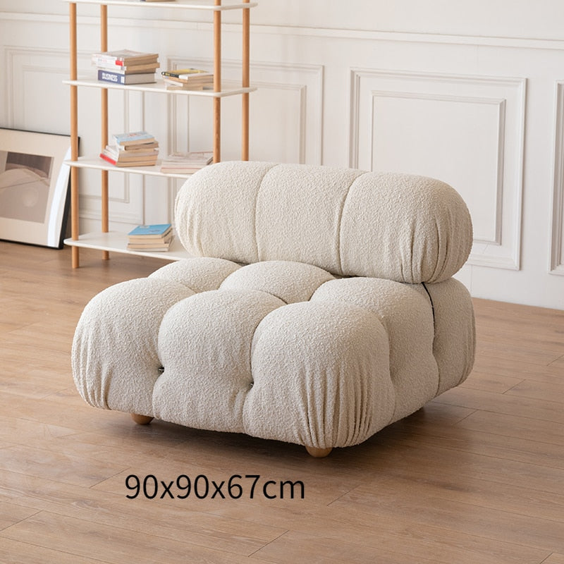 size view of sofa
