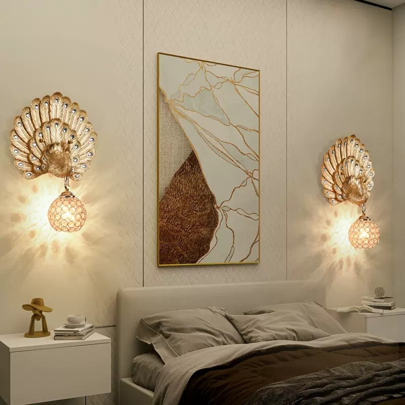 Peacock Wall Lamp