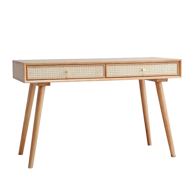 Rattan console table