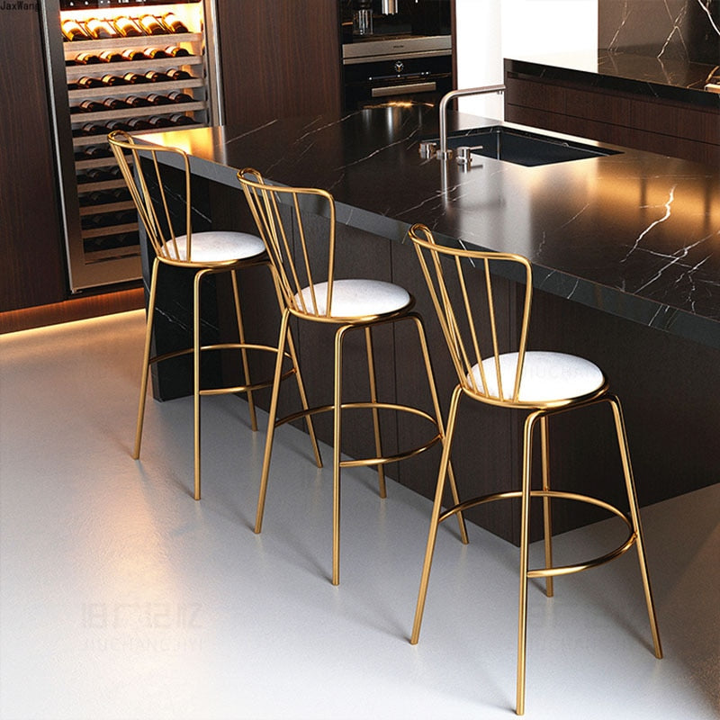 Kitchen stools with backs