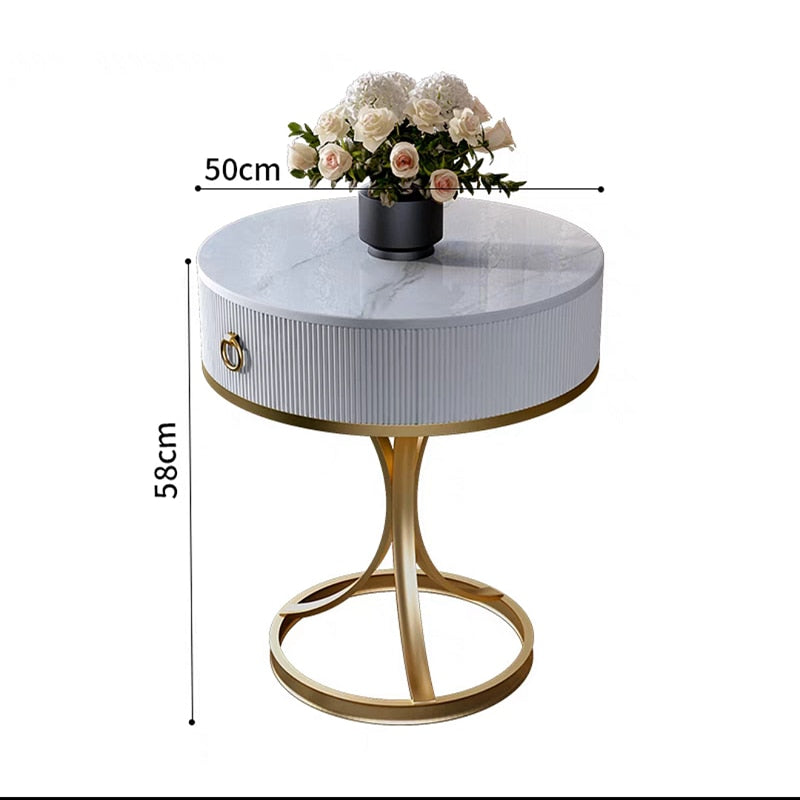 white round coffee table