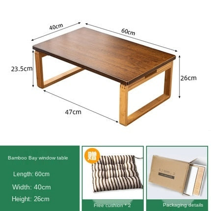 wooden folding table