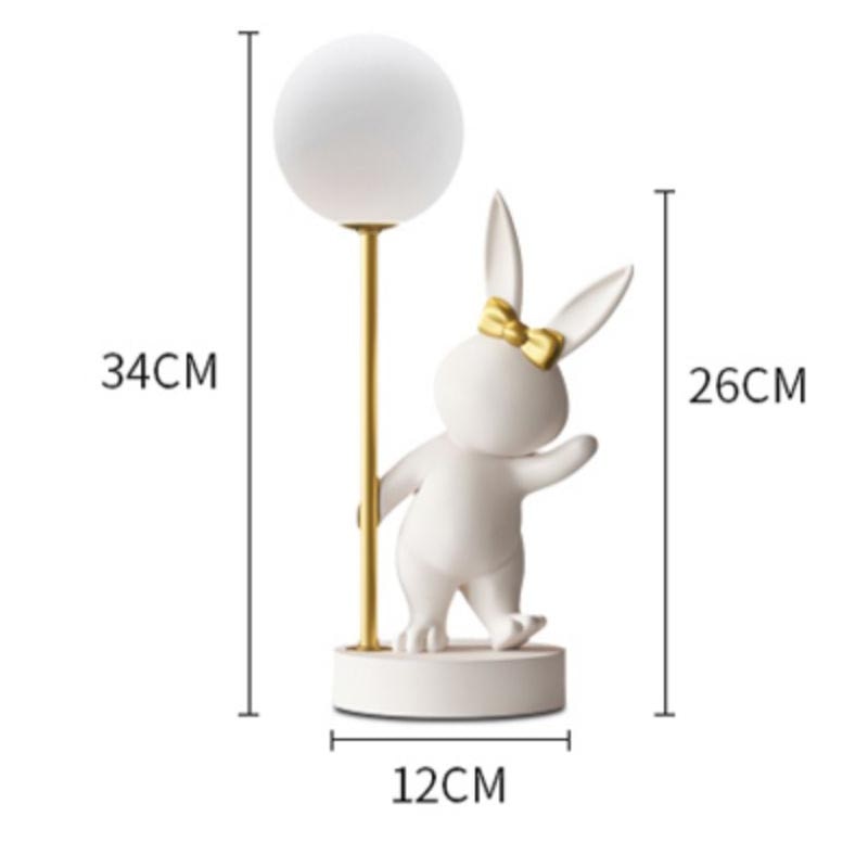 size view of lamp