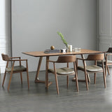 Wooden dining table and chairs 