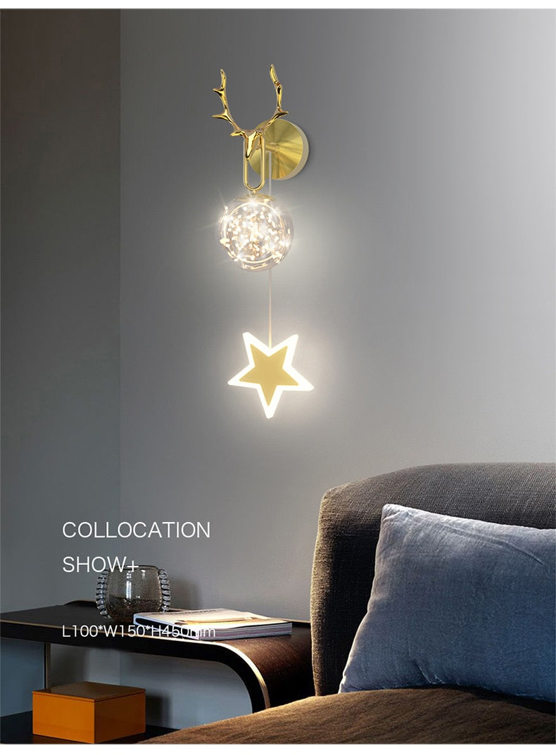 star wall light