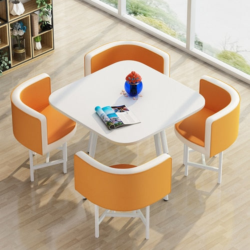 round dining table and chairs