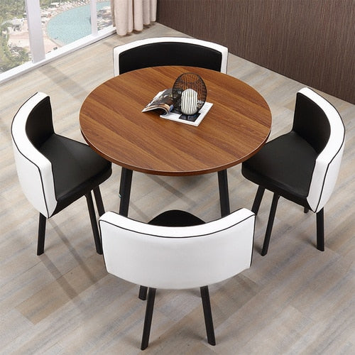 round dining table and chairs