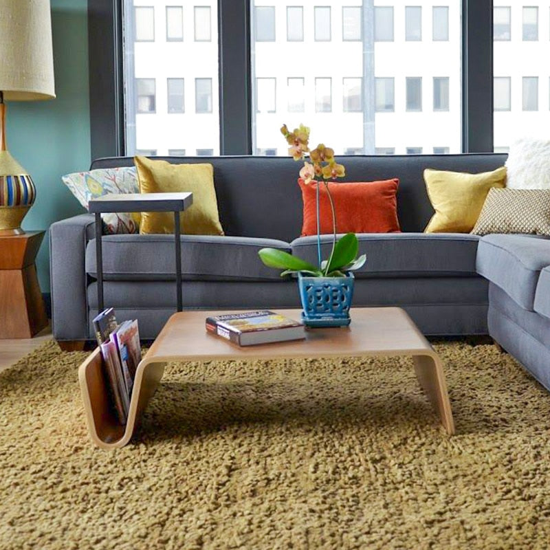 modern wood coffee table