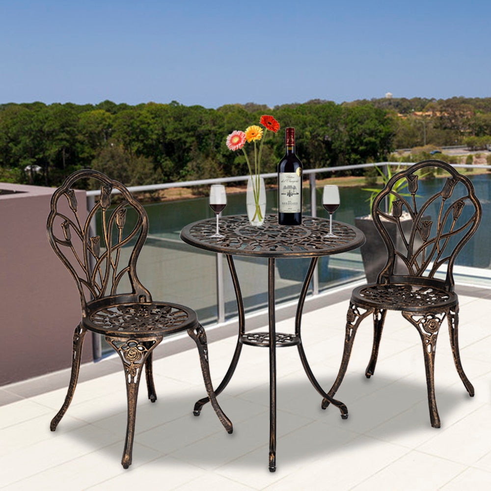 wrought iron patio set