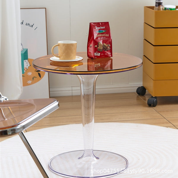 Transparent small coffee table