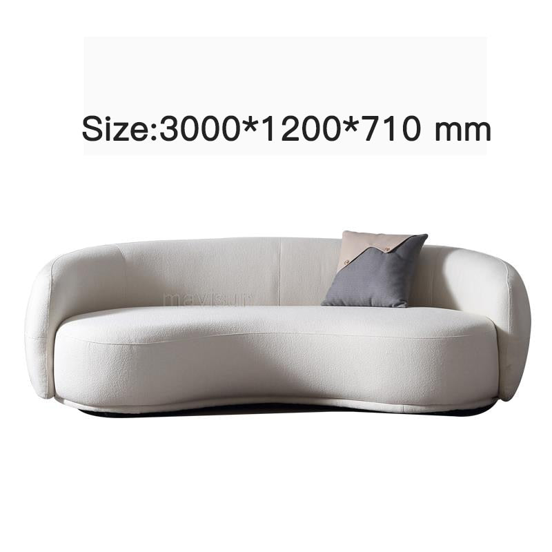 size view of sofa