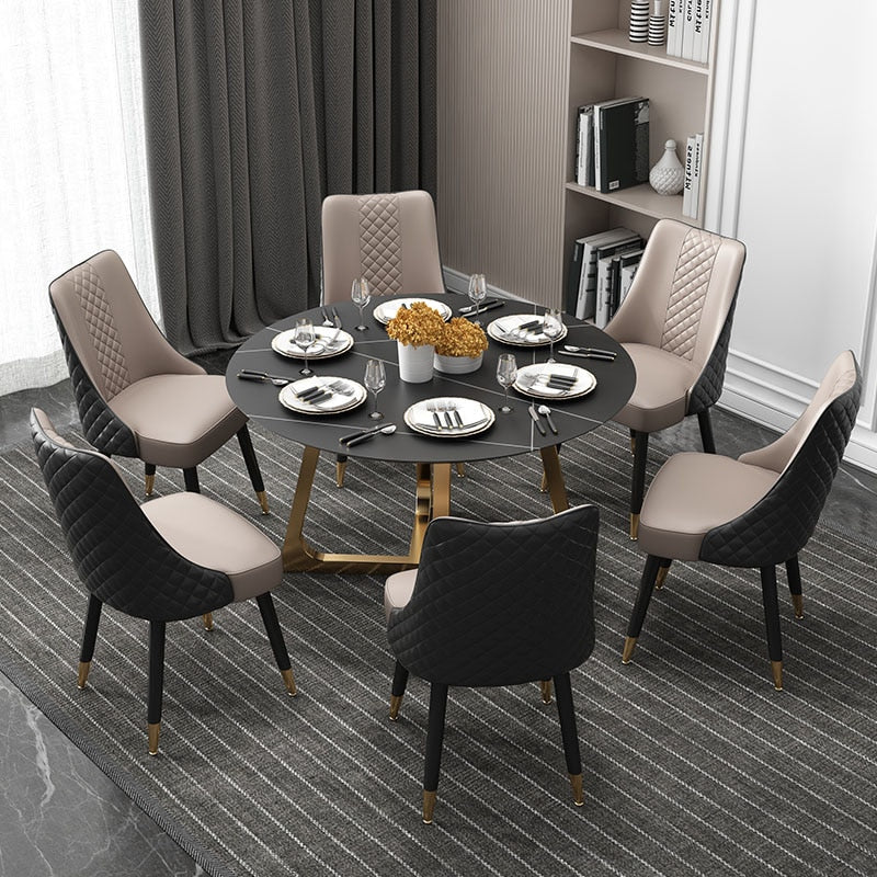 luxury dining table and chairs