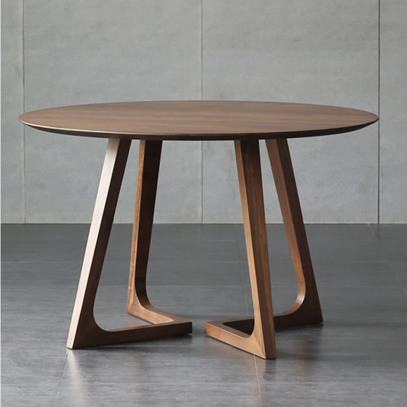 Oval wood coffee table