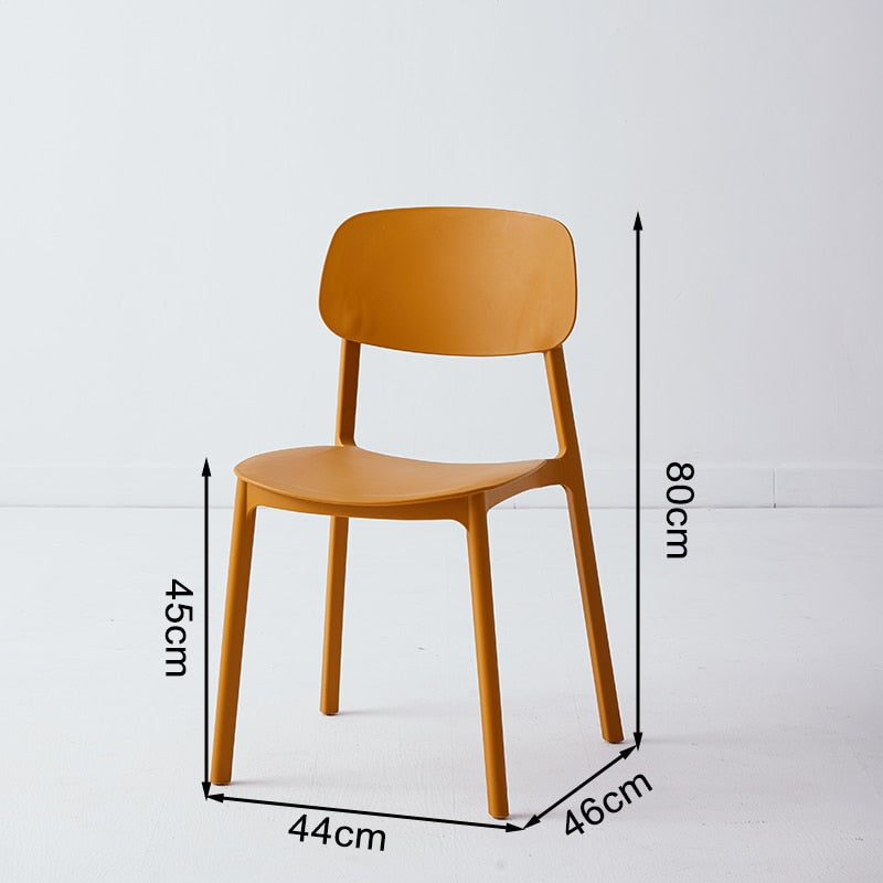 Plastic dining chairs