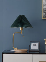 pleated table lamp