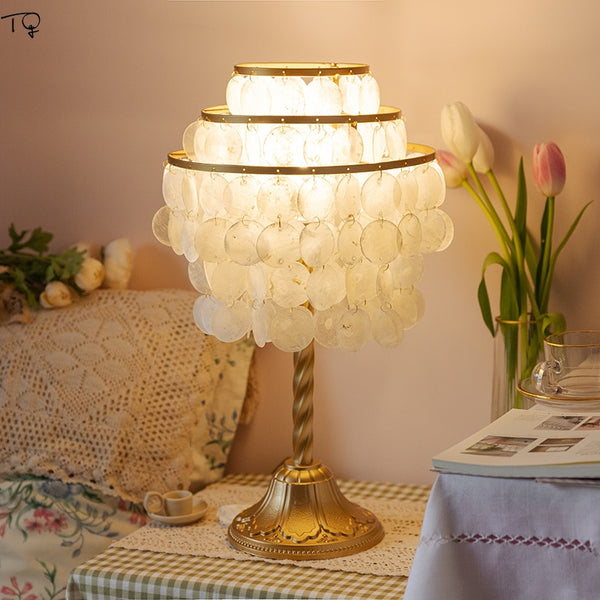 Gold Crystal Table Lamp