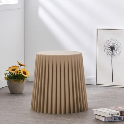 round rattan side table