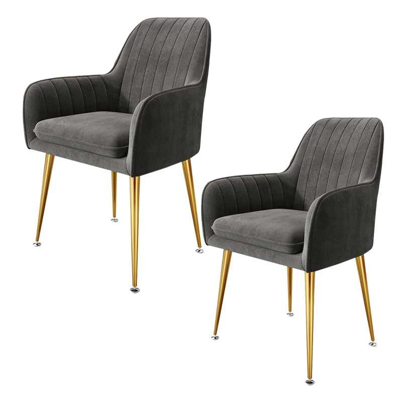 Velvet dining chairs